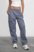 Hana Plush Fleece Cargo Pants