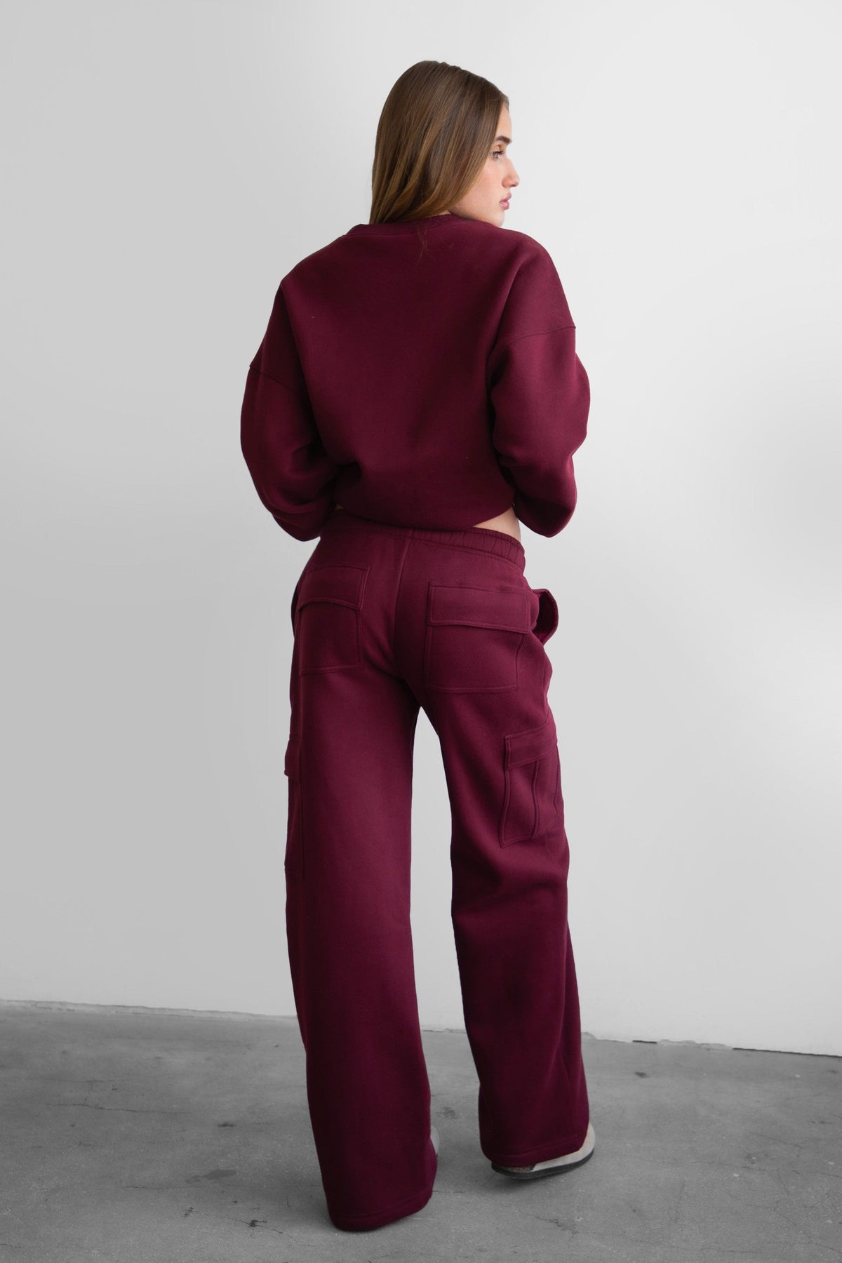 Hana Plush Fleece Cargo Pants
