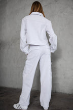 Hana Plush Fleece Cargo Pants