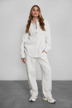 Hana Plush Fleece Cargo Pants