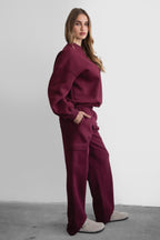 Hana Plush Fleece Cargo Pants