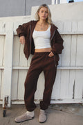 DOVE Plush Fleece High Waist Sweatpants