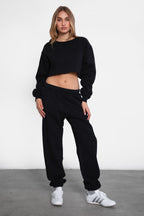 DOVE PLUS SIZE Plush Fleece High Waist Sweatpants