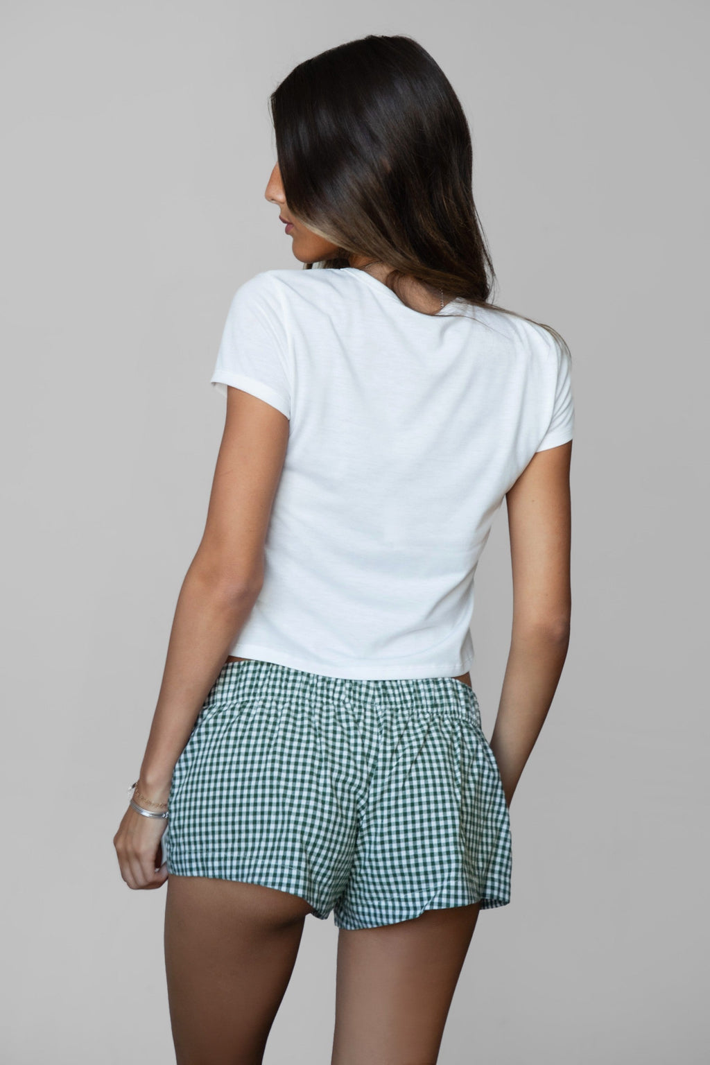Bunbun Gingham Elasticated Shorts