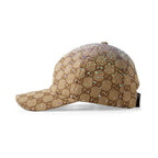 Gucci Women's Unisex Fashion Casual Classic GG Monogram Fabric Diamond-Studded Baseball Cap Duckbill Hat  Accessories  #78723