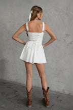 DARCY Stretch Poplin Mini Dress