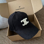 Celine Men Women Fashion Vintage Cowboy Letter Embroidery Baseball Cap Blue Casual Duck Hat #75683