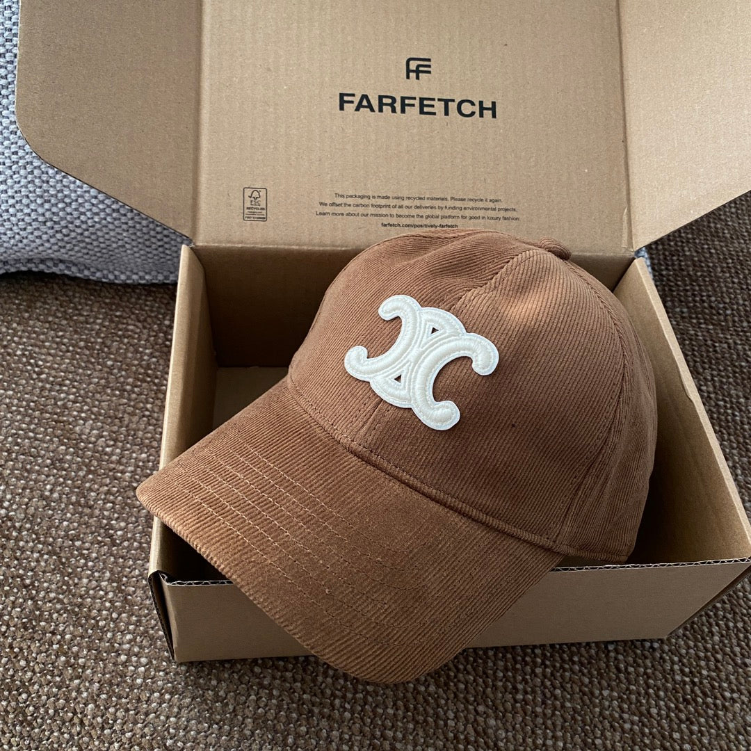 Celine Men Women Fashion Vintage Cowboy Letter Embroidery Baseball Cap Blue Casual Duck Hat #75683