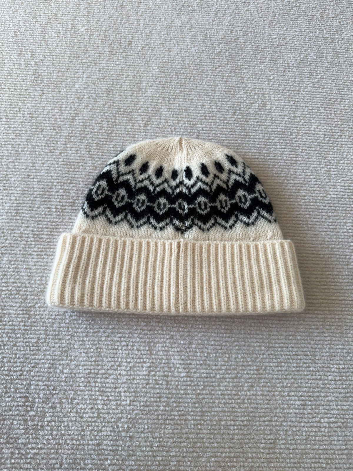 Loro Piana Vintage Jacquard Cashmere Hat #336663