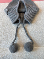 MiuMiu Wool and Cashmere Hat Gray #334924