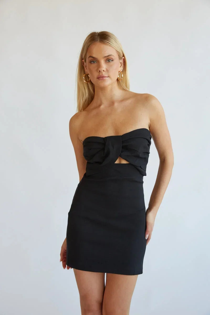 Kynlee Twist Front Mini Dress