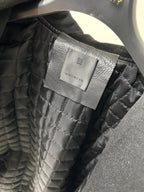 Givenchy Leather Wool Long Sleeve Hooded Zip Split Hat Jacket #1432