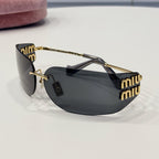 MiuMiu Men's And Women's Classic Minimalist Sunglasses That Perfectly Blend Simplicity And Fashion Featuring An Irregular Shape Design  Accessories Casual Glasses #78199