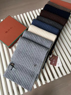 Loro Piana Cashmere Knit Hat Scarf Set #6664