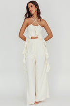 Songbird Wide Leg Pants Bone
