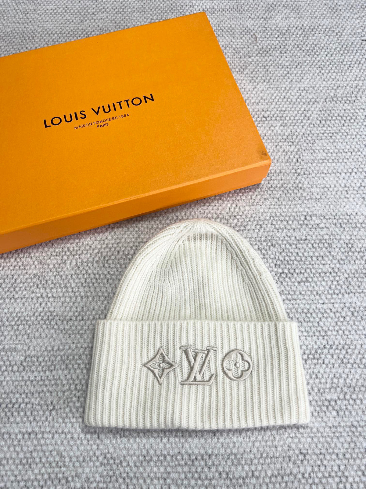 Louis Vuitton Knitted Embroidered Logo Hat Cap #96618