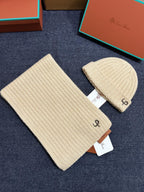 Loro Piana Gorro Cachemira Logo Hat #334048