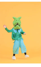 Kid's Fashion Headwear Dinosaur Gift Handmade Custom Solid Color Linen Dinosaur Hat #31321