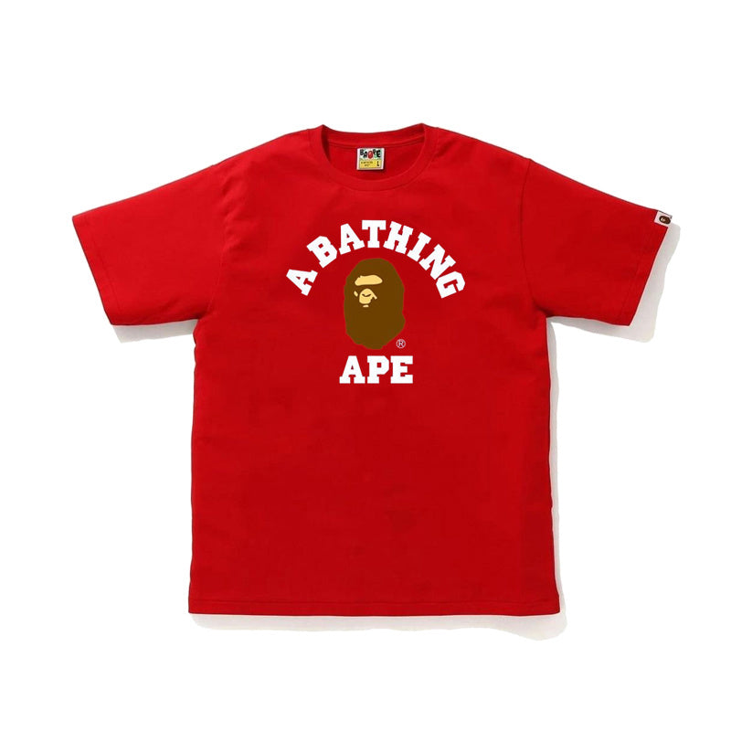 BAPE A Bathing Ape College Tee (Red)