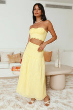 Enjoy Daylight Maxi Skirt Yellow