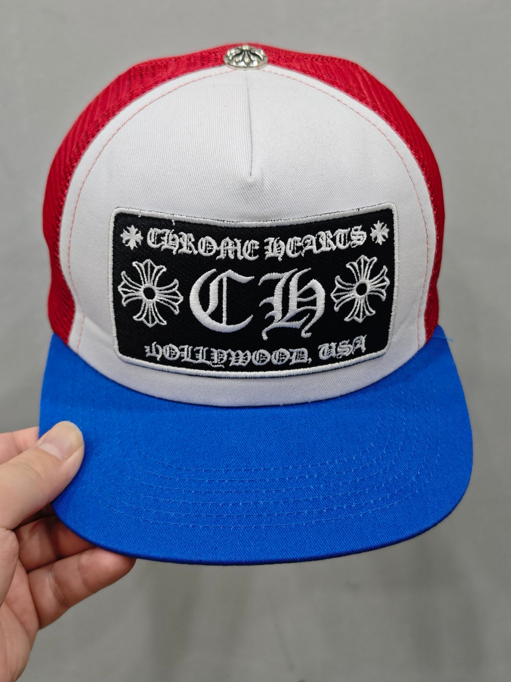 Chrome Hearts Men's Women's Black Letter Embroidered Hip Hop Baseball Cap Casual Duck Tongue Hat #76461