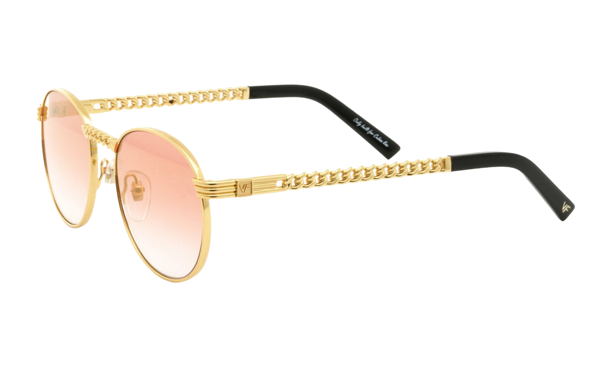 Miami Vice Cuban Link Edition 24KT Yellow Gold / Candy Red Gradient Flash Gold CLMV2 0002 16C7
