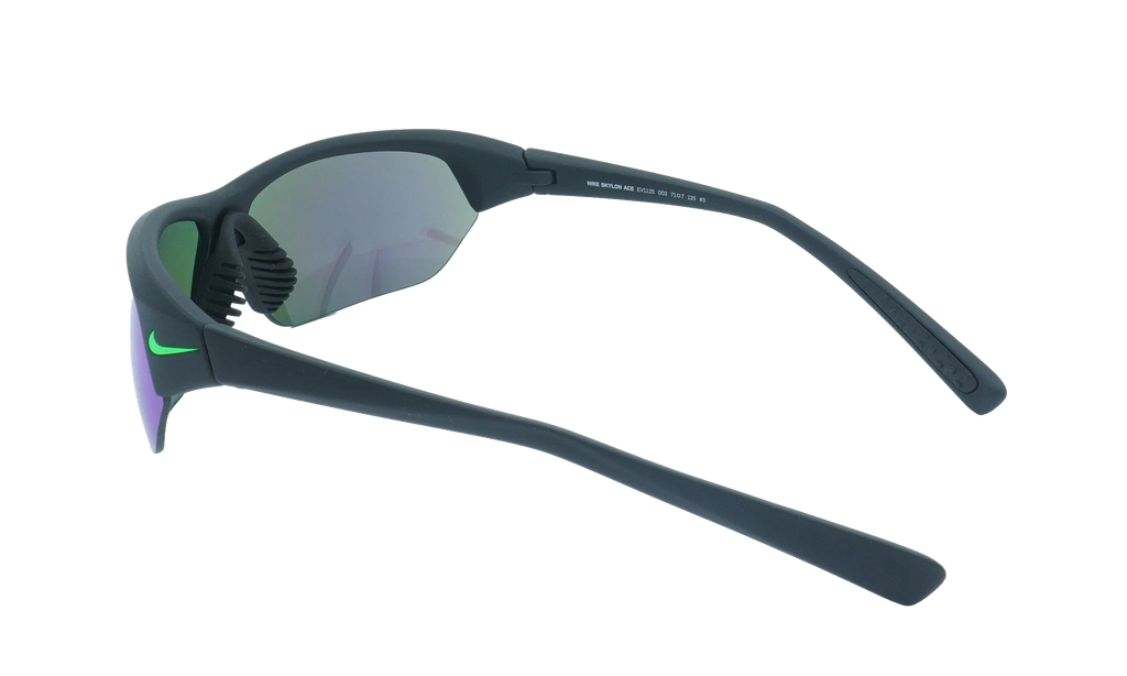 Skylon Ace Sunglasses Matte Black / Grey / Green Mirror EV1125 003