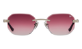 Hustler Rimless Drill Mount 24KT White Gold / Burgundy Gradient DMHU2 0043 42D8