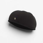 Chanel Women's Fall/Winter Fashion Classic Solid Color Metal Logo Beret Hat  Accessories #78924
