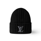 Louis Vuitton Men's and Women's Autumn and Winter Solid Color Embroidery Logo Printed Wool Knit Hat Cap Scarf #75639
