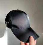 Prada Men's Women's Logo Metal Logo Sun Hat Peaked Cap #51237
