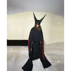 Shayne Oliver Anonymous Club 0pium Men's Women's Four Seasons Hip Hop Cap Dunce Cap High Angle Devil Buckle Cap Sewing Set Helmet Hat  Ngvp #7745