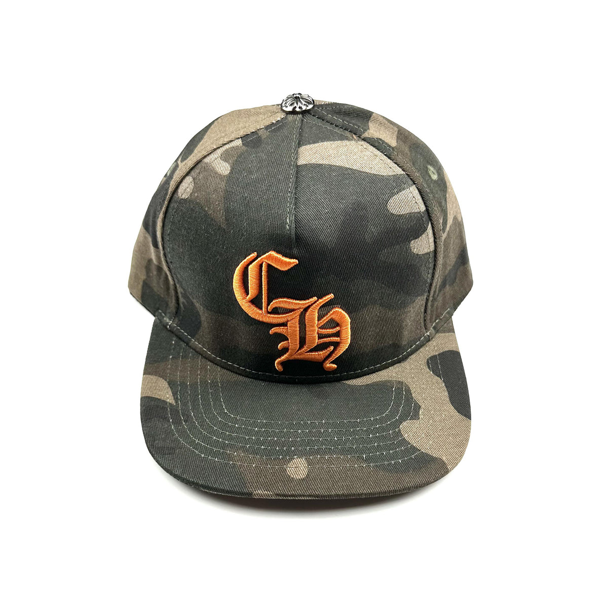Chrome Hearts Men's Cross Leather-covered Embroidered Letter Print Trendy Baseball Cap Hat #77444