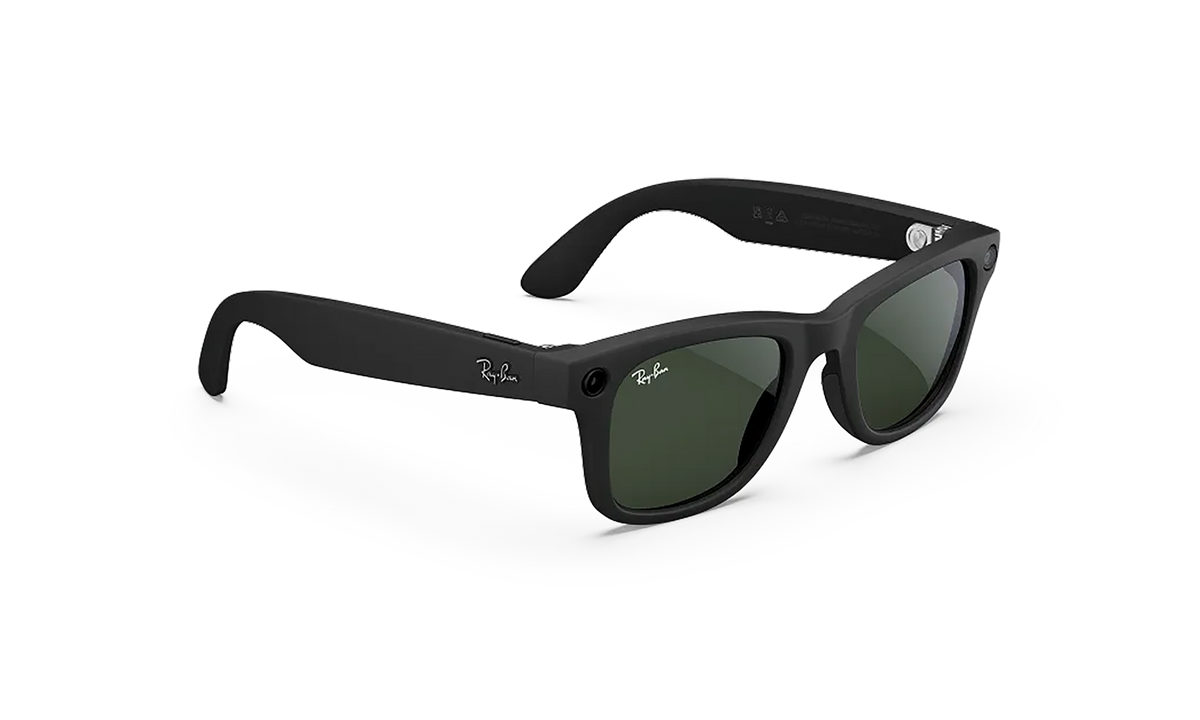 Meta Wayfarer Sunglasses Black/Polar Gradient 0RW4006