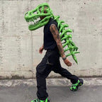 Rick Owens Tyrannosaurus Rex Toys Design Handmade Customized Green Dinosaur Hats Cool Gifts Artwork Home Decoration Ngvp #8761