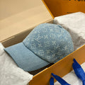 Louis Vuitton Men's And Women's Solid Color Letter Jacquard Cotton Duck Tongue Cap Hat #76291