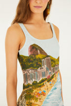 Multicolor Copacabana Beach Mini Dress