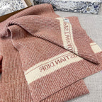 Dior WHITE Knitted Hat Scarf Two-Piece Set #21981