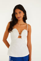 Off-White 3d Shell  Peplum Blouse