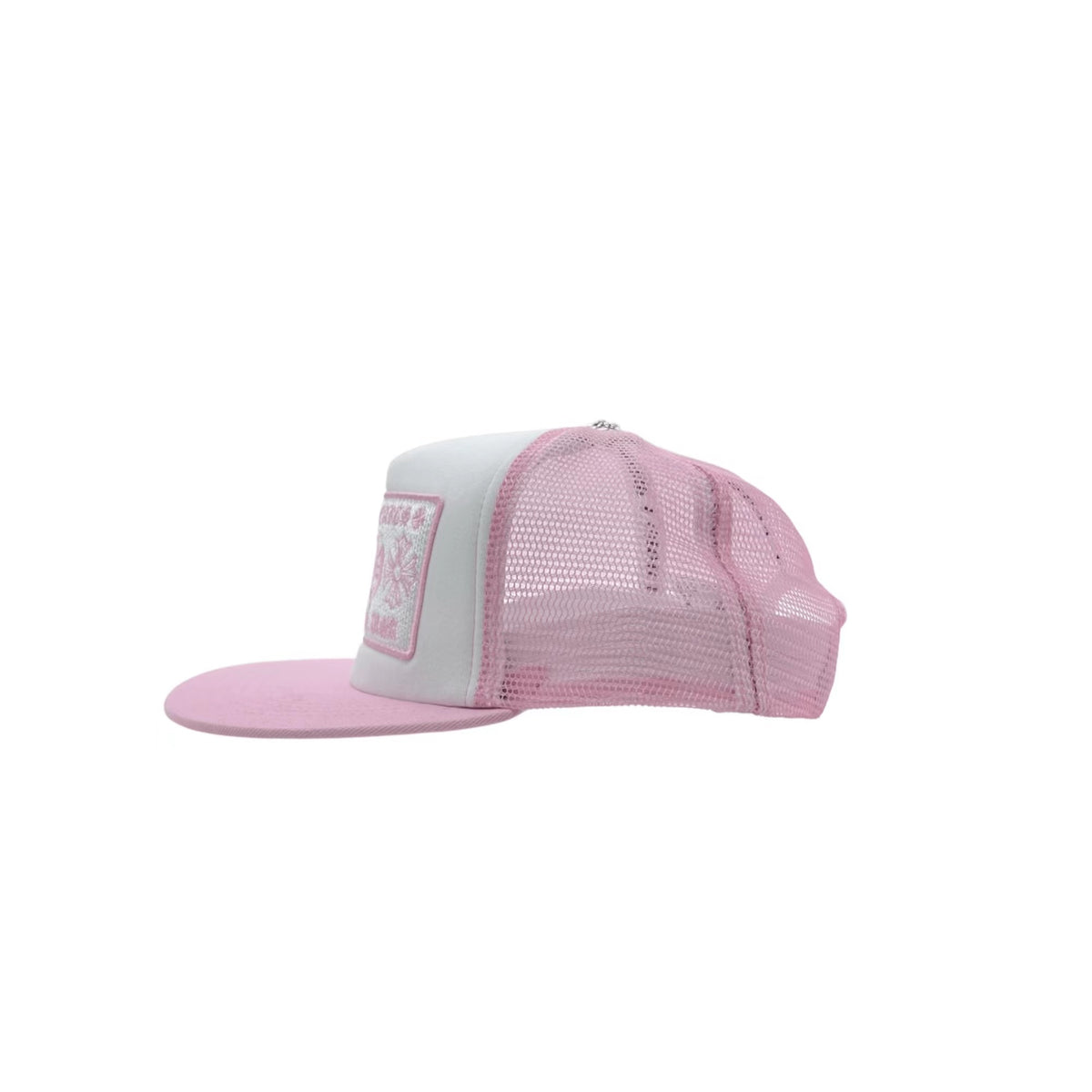 Chrome Hearts Men's Women's Fashion Color Blocking Logo Embroidery Metal 925 Silver Baseball Cap Hat  #81312