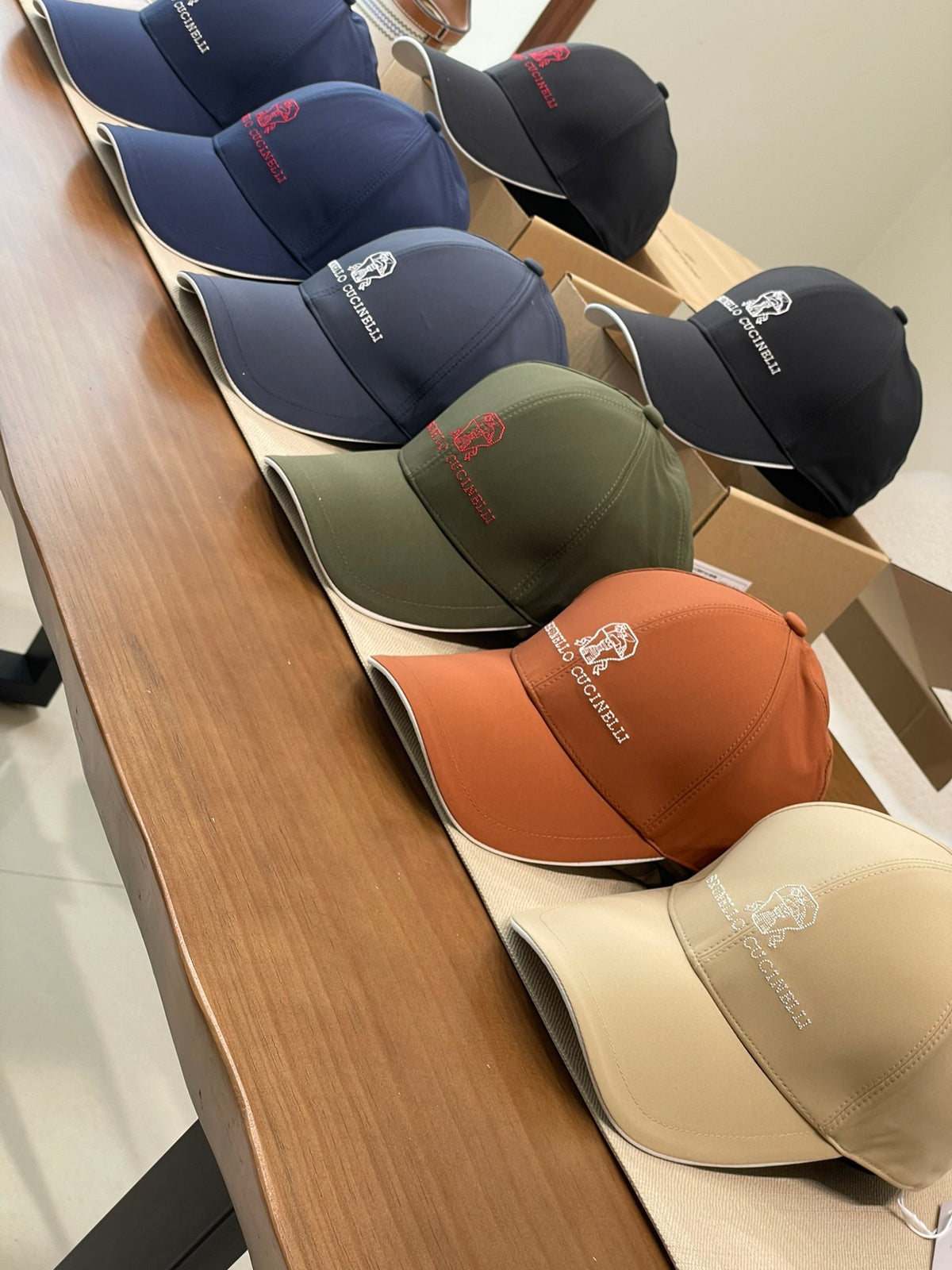 Brunello Cucinelli Men's Embroidered Logo Solid Colour Cotton Baseball Cap Hat (contact Customer Service For Colour Selection) #76787