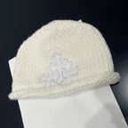 Chrome Hearts White Leather Cross Cold Hat #334407