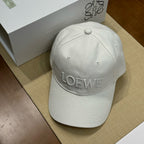 Loewe Men's And Women's Solid Color Embroidered Letter Print Cotton Baseball Cap Hat #77235