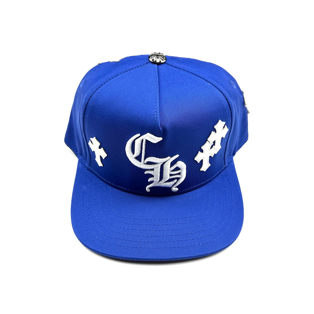 Chrome Hearts Men's Cross Leather-covered Embroidered Letter Print Trendy Baseball Cap Hat #77444
