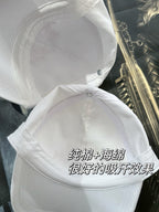 Louis Vuitton Men's and Women's White Monogrammed Embroidered Cotton Duck Cap Hat #72675