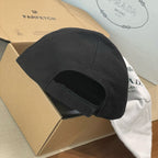 Prada Men's Women's Spring And Summer Solid Colour Logo Embroidery Baseball Cap Fashion High Street Casual Hundred Hat #76671