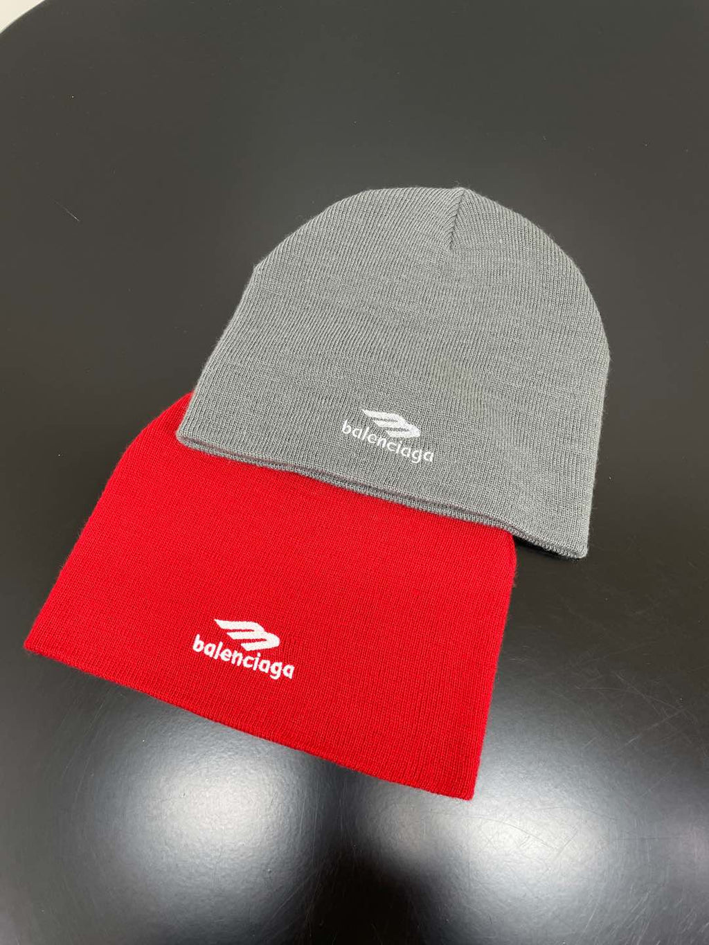 Balenciaga Men's And Women's Fall And Winter Logo Letter Printing Ribbed Knit Cotton Fleece Hat Cap #74853