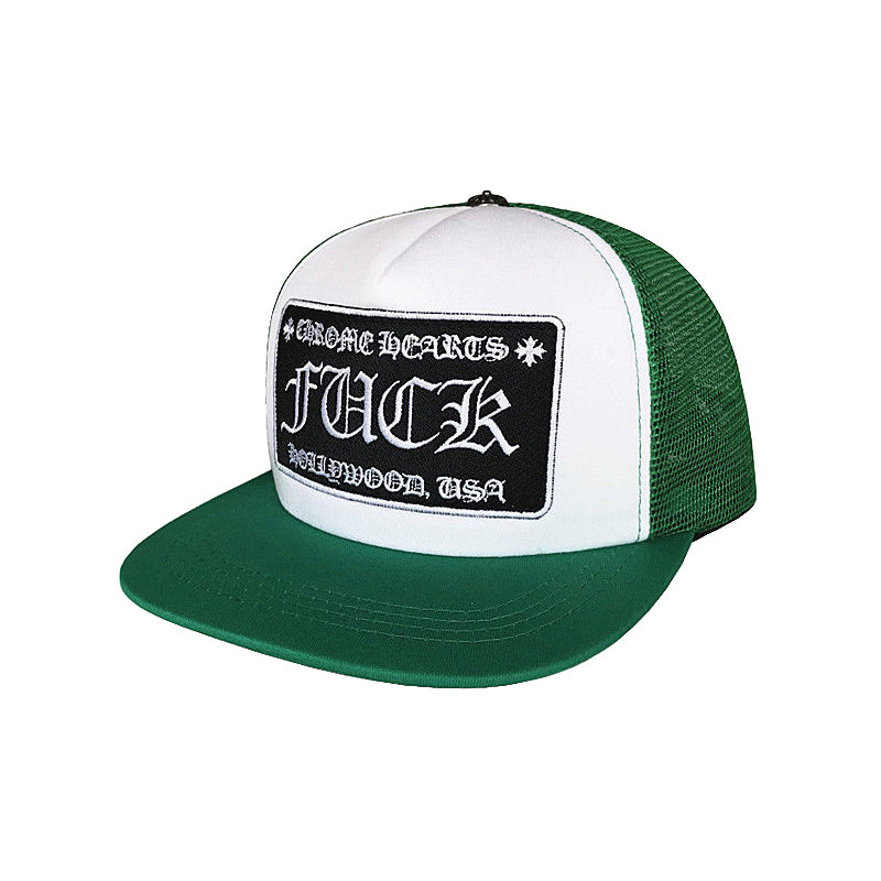 Chrome Hearts Men's Women's Fashion Color Blocking Logo Embroidery Metal Baseball Cap Hat #77698