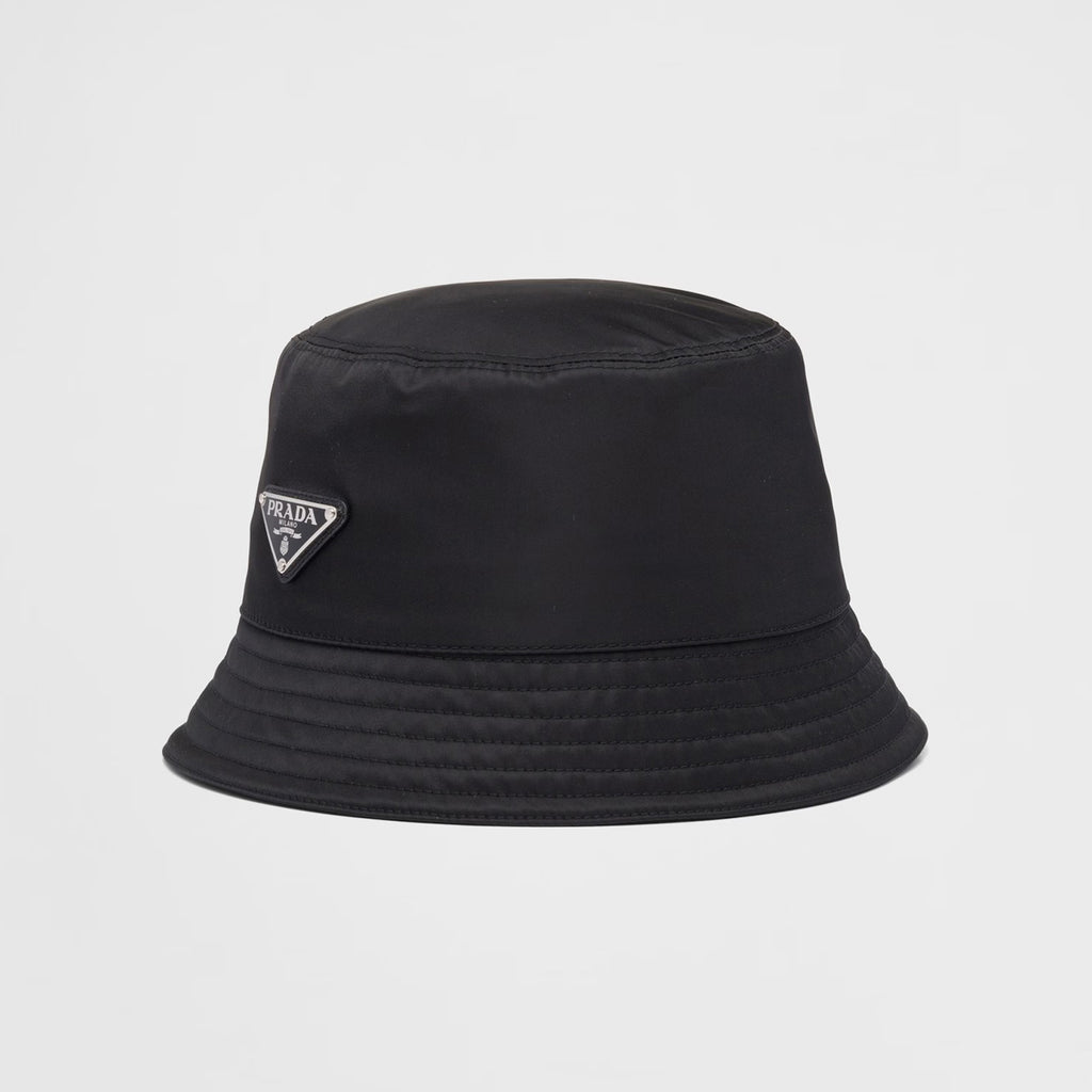 Prada Men's Black Re-Nylon Recycled Nylon Fisherman's Hat Cap #97754
