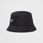 Prada Men's Black Re-Nylon Recycled Nylon Fisherman's Hat Cap #97754